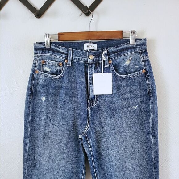 Pistola Stevie High Rise Relaxed Flare Leg Denim Jeans In Eternal NWT - Picture 5 of 6
